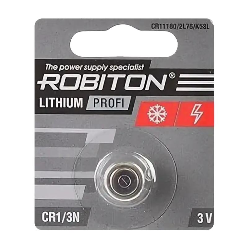 Батарейка ROBITON PROFI CR1/3N BL1 (1/20/600)