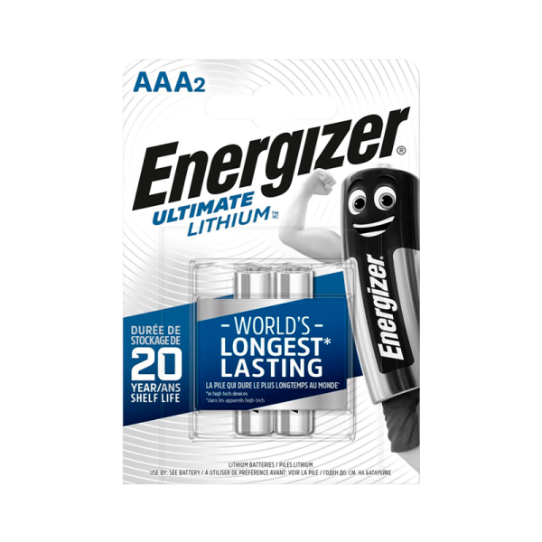 Батарейка Energizer Ultimate FR03 AAA BL2 Lithium 1.5V (2/24)