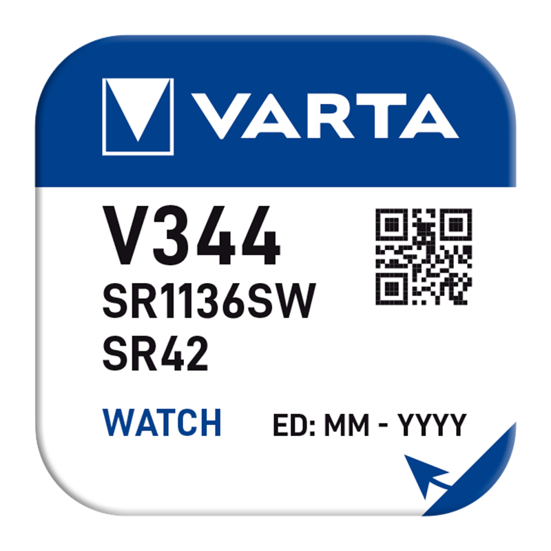 Батарейка Varta 344 BL1 Silver Oxide 1.55V (1/10/100)