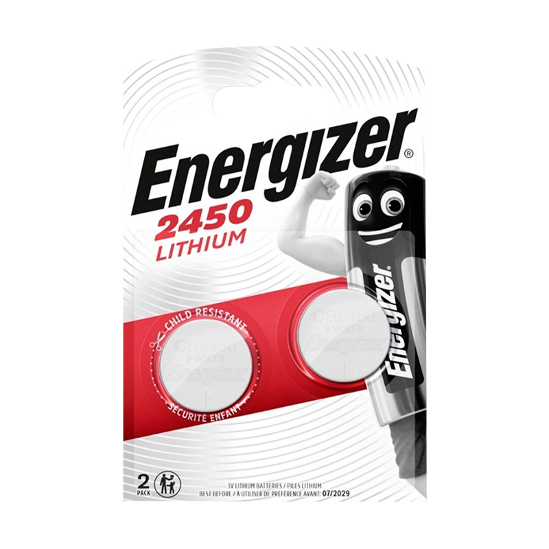Батарейка Energizer CR2450 BL1 Lithium 3V (1/10/240)
