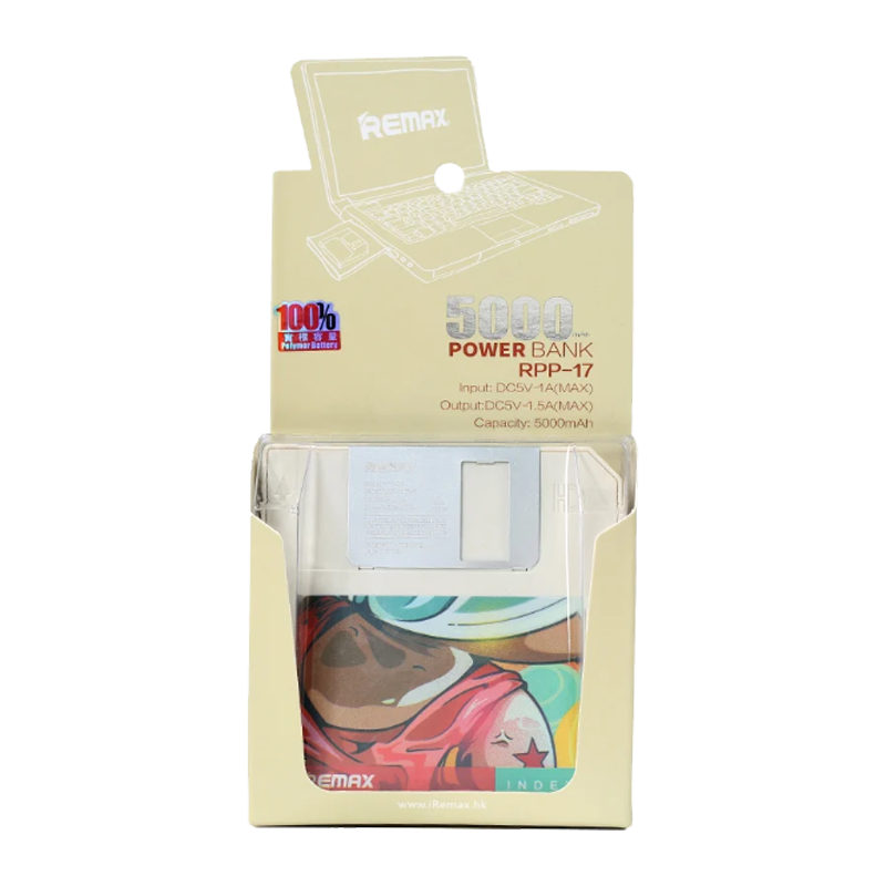 Внешний аккумулятор Remax RPP-17 Floppy Disk 5000mAh 1.5A 1USB белый