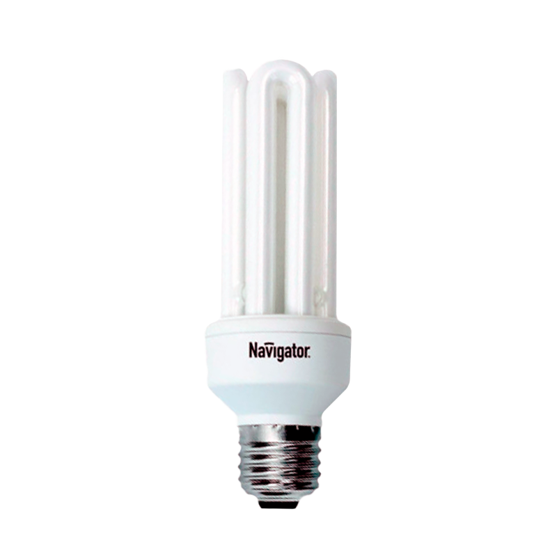 Лампа люминесцентная Navigator 4U E27 25W 4000К 220-240V U-образная (1/12/60)