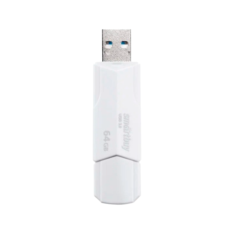 Флеш-накопитель Smartbuy Clue 64GB USB2.0 пластик белый