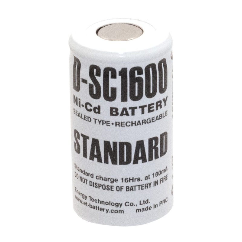 Аккумулятор ET D-SC1600 23.0*43.0, 1.2В, 1600мАч, Ni-CD (1/25/400)