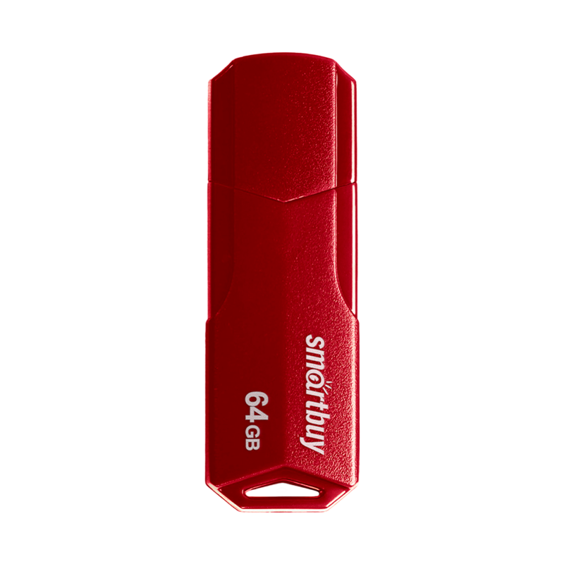 Флеш-накопитель Smartbuy Clue 64GB USB2.0 пластик бургунди