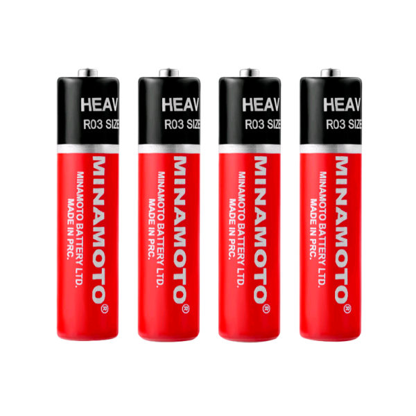 Батарейка Minamoto R03 AAA Shrink 4 Heavy Duty 1.5V (4/60/1200)