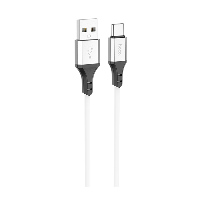 Кабель HOCO X86 USB (m)-Type-C (m) 1.0м 3.0A силикон белый (1/360)