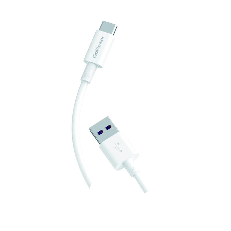 *Кабель GoPower GP12T USB (m)-Type-C (m) 5.4A белый (1/200/800) 
