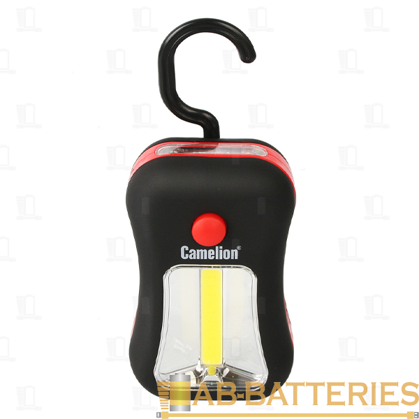 Фонарь туристический Camelion LED51520 3W 3COB от батареек IPX4 черный (1/8/24)