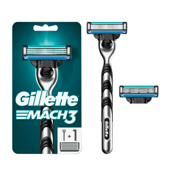 Бритва Gillette MACH3 3 лезвия 2 кассеты ENG (1/6)