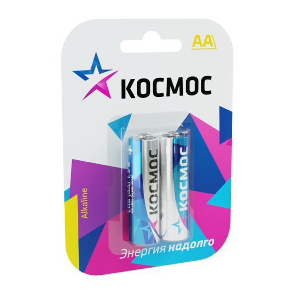 *Батарейка Космос LR6 AA BL2 Alkaline 1.5V (2/24/288) 