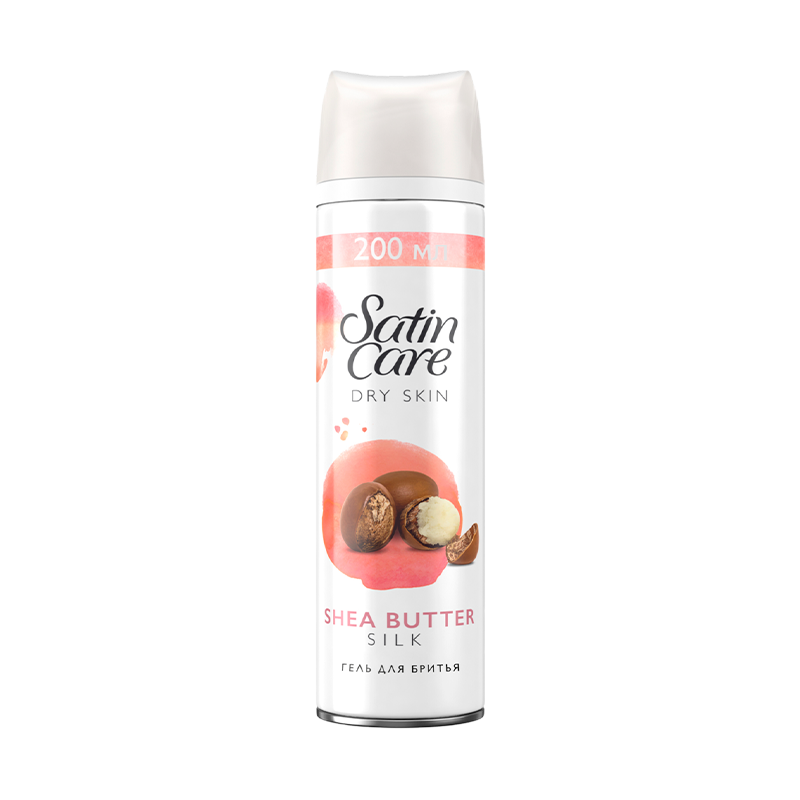 Гель для бритья Gillette Satin Care с маслом Ши 200мл (1/6)