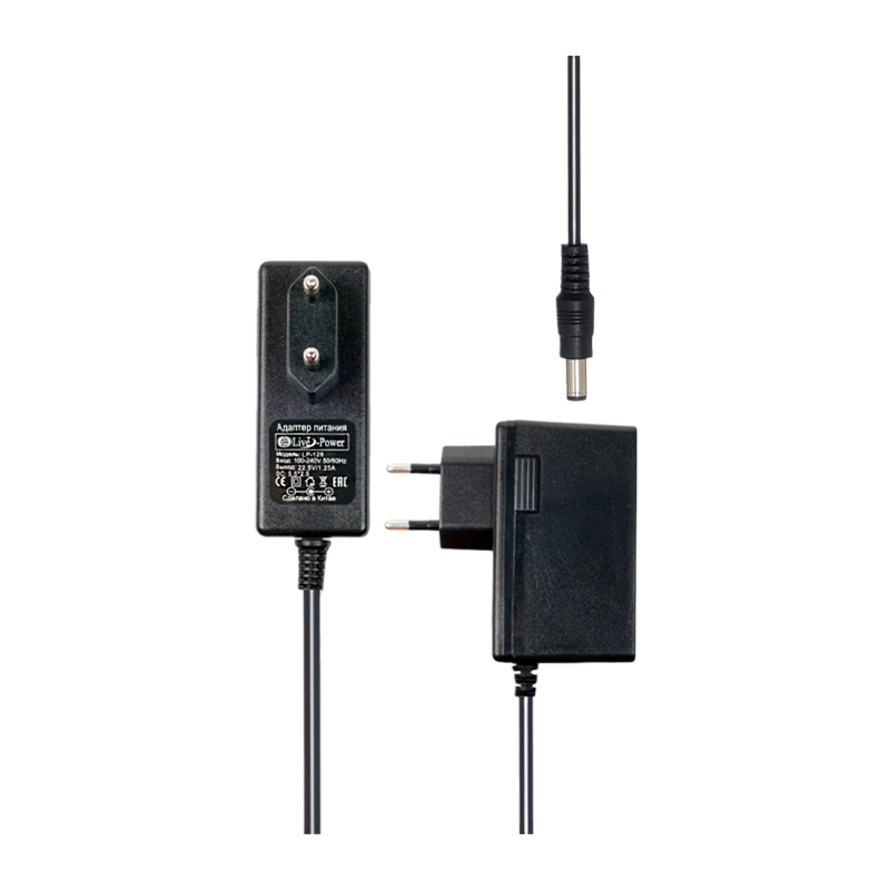 Блок питания Live Power LP128 1.25A 22.5V для пылесосов IROBOT 5,5x2,5/12мм (1/100)