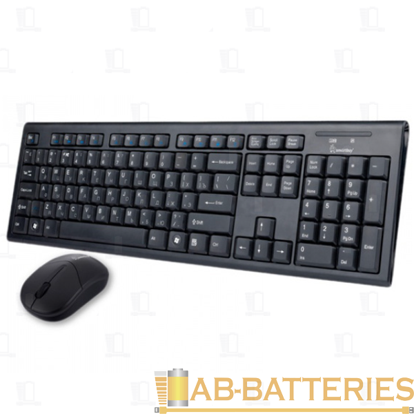 Набор клавиатура+мышь беспроводной Smartbuy 23335AG черный (1/10)