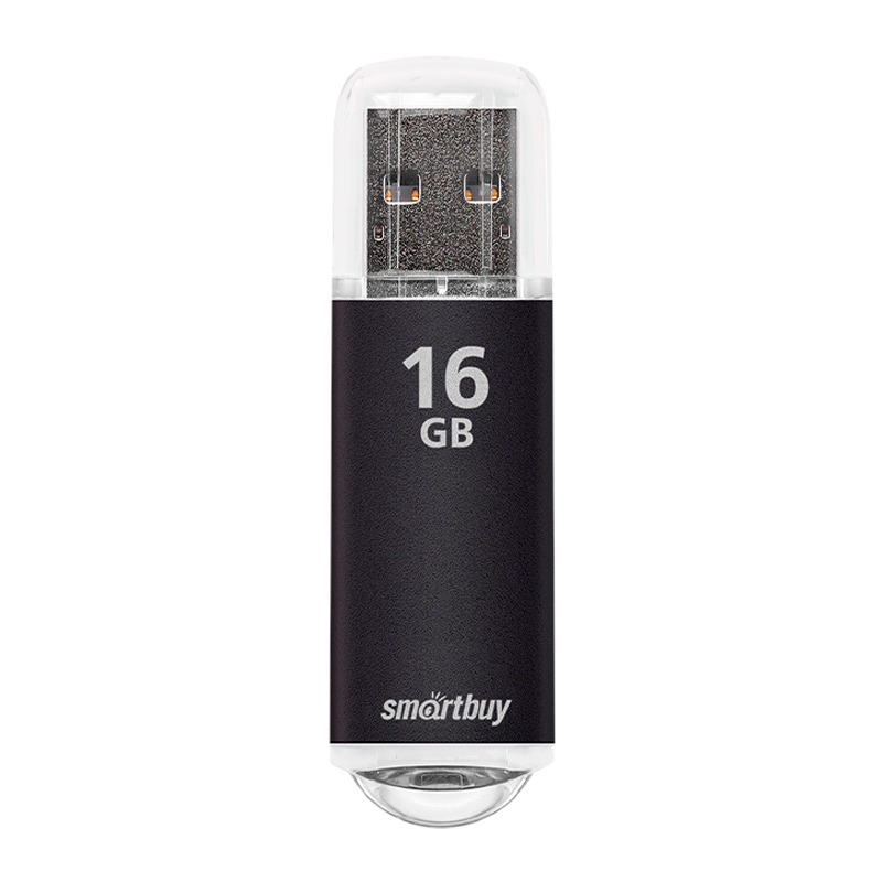 Флеш-накопитель Smartbuy V-Cut 16GB USB2.0 пластик черный