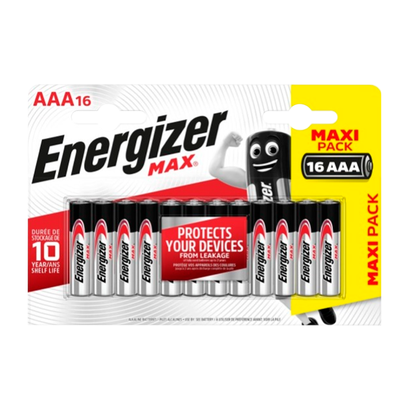 Батарейка Energizer MAX LR03 AAA BL16 Alkaline 1.5V (16/96)