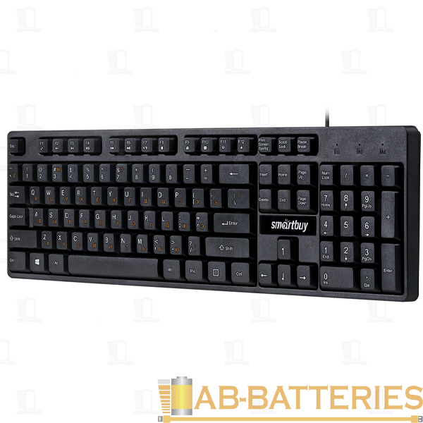Клавиатура проводная Smartbuy 237 ONE классическая USB 1.5м мультимед. черный (1/20)