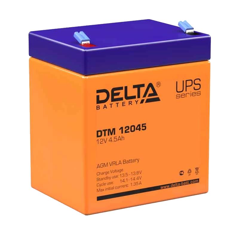Аккумулятор свинцово-кислотный Delta DTM 12045 12V 4.5Ah