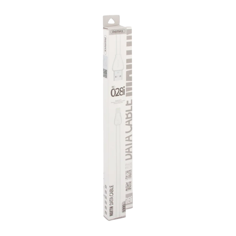 USB кабель REMAX Martin (IPhone 5/6/7/SE) RC-028I Белый (1M, 1.8A)