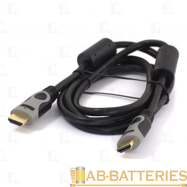 Кабель Smartbuy К-352 HDMI (m)-HDMI (m) 5.0м силикон ver.1.4 стаб.напр. черный (1/12)