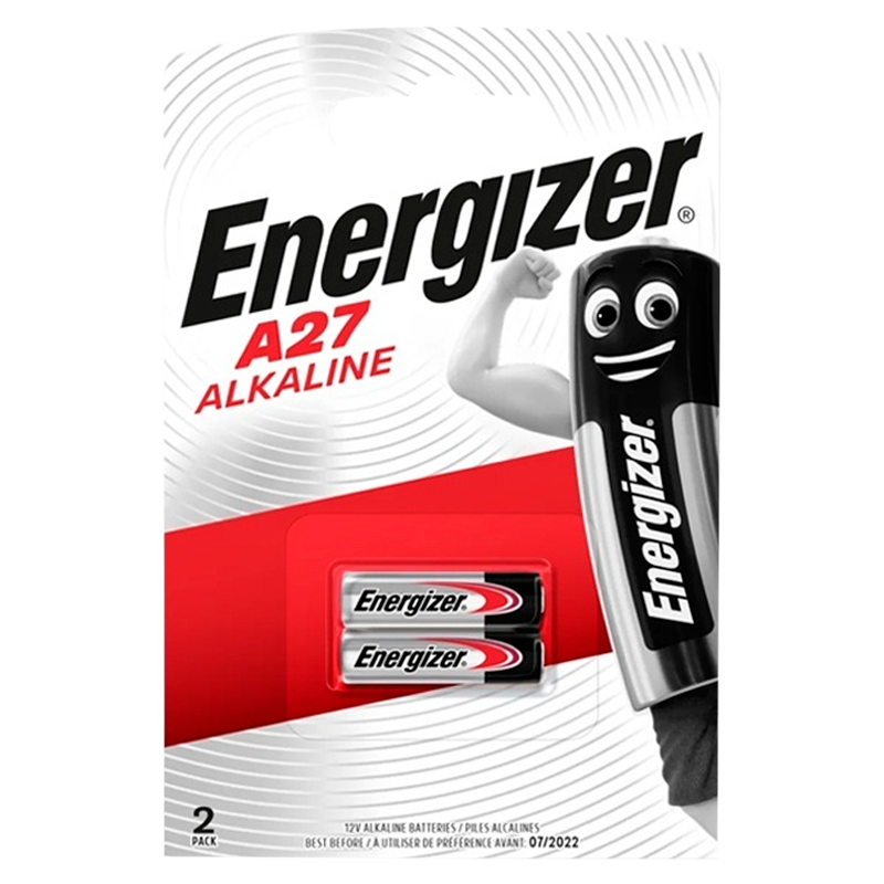 Батарейка Energizer LR27/A27/MN27 BL2 Alkaline 12V (2/20/160)