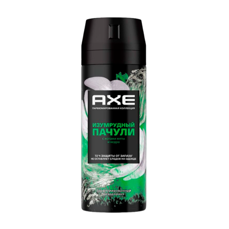 Дезодорант мужской AXE Изумрудный пачули 150мл парфюмированный (1/6)