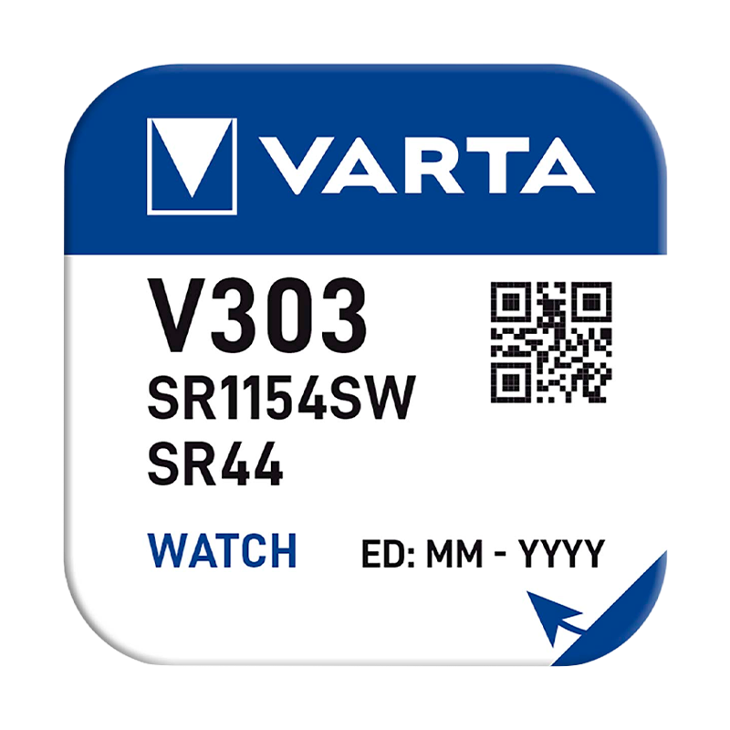Батарейка Varta 303 (SR44SW) BL1 Silver Oxide 1.55V (1/10/100)