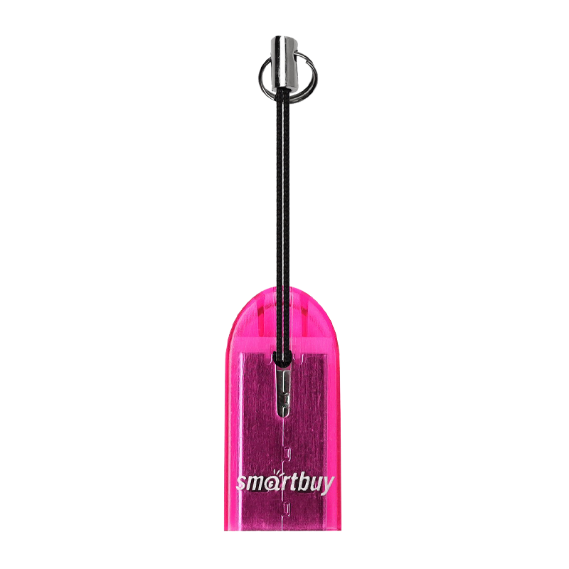 Картридер Smartbuy 710 USB2.0 microSD фиолетовый (1/20)