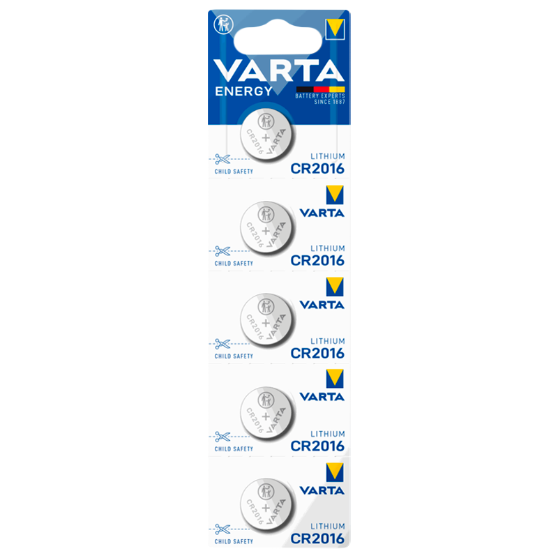 Батарейка Varta ENERGY CR2016 BL5 Lithium 3V (6016) (5/100/500)