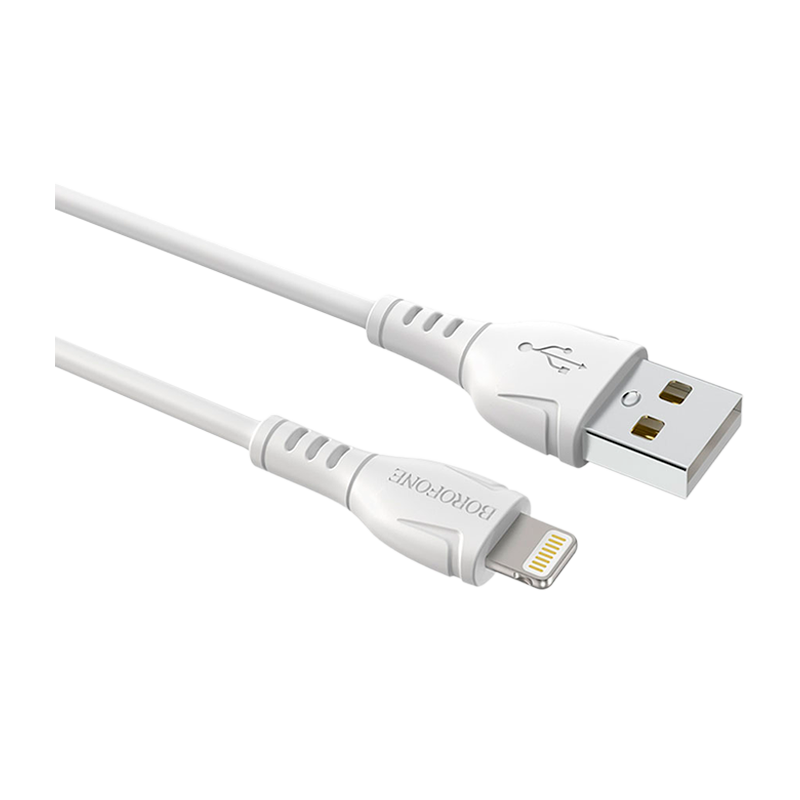 Кабель Borofone BX51 USB (m)-Lightning (m) 1.0м 2.0A ПВХ белый в коробке (1/360)