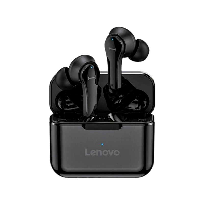 Наушники внутриканальные Lenovo QT82 bluetooth 5.0 с микр. черный