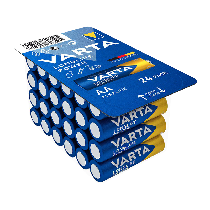 Батарейка Varta LONGLIFE POWER (HIGH ENERGY) LR6 AA BOX24 Alkaline 1.5V (4906) (24/288)