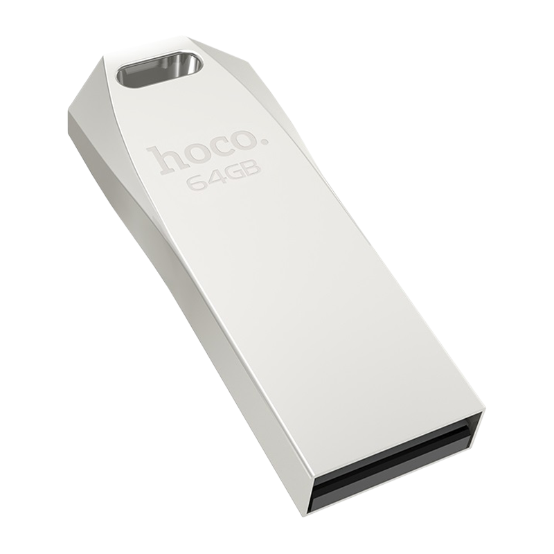 Флеш-накопитель HOCO UD4 64GB USB2.0 металл серебряный (1/70)