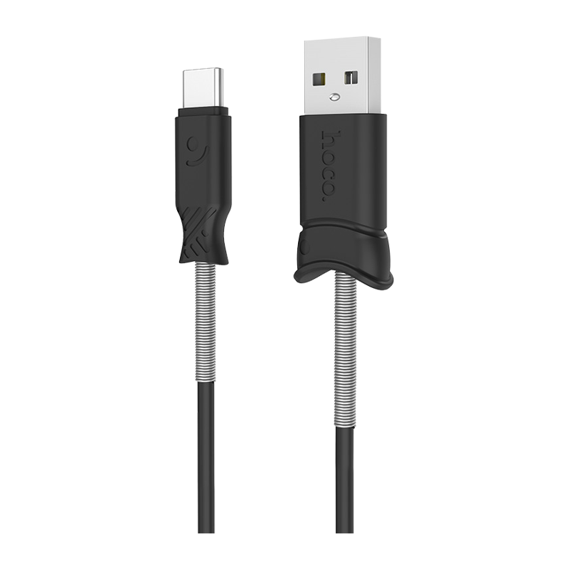 Кабель HOCO X24 USB (m)-Type-C (m) 1.0м 2.4A TPE черный (1/31/310)