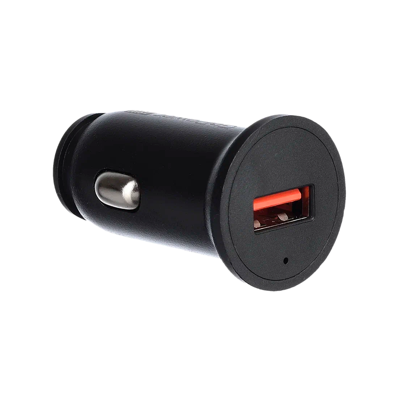 *Автомобильное З/У GoPower GPQC11-1U 1USB 18W черный (1/100)