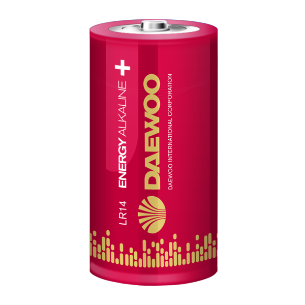 Батарейка Daewoo ENERGY LR14 C BL2 Alkaline 1.5V (2/24/192)