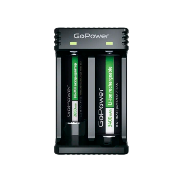 З/У для аккумуляторов GoPower LiCharger 4 Ni-MH/Ni-Cd/Li-ion/IMR 2 слота (1/100)