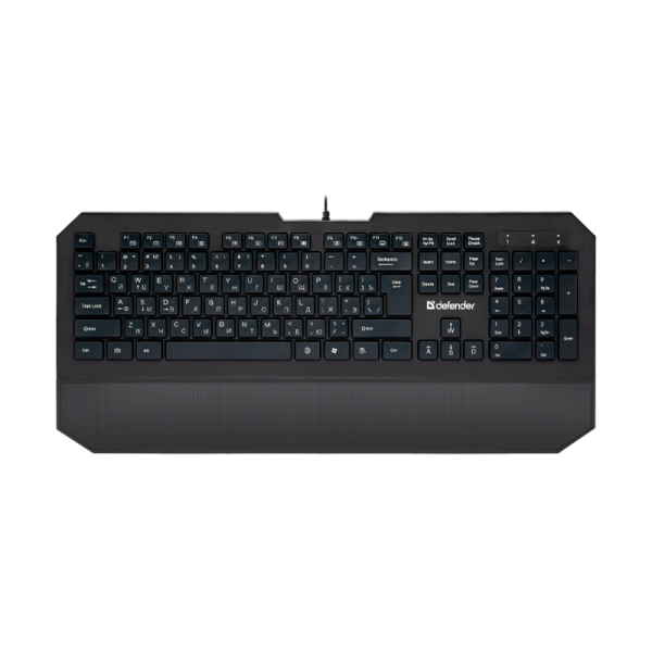 Клавиатура проводная Defender SM-600 Pro Oscar классическая USB 1.5м черный (1/20)