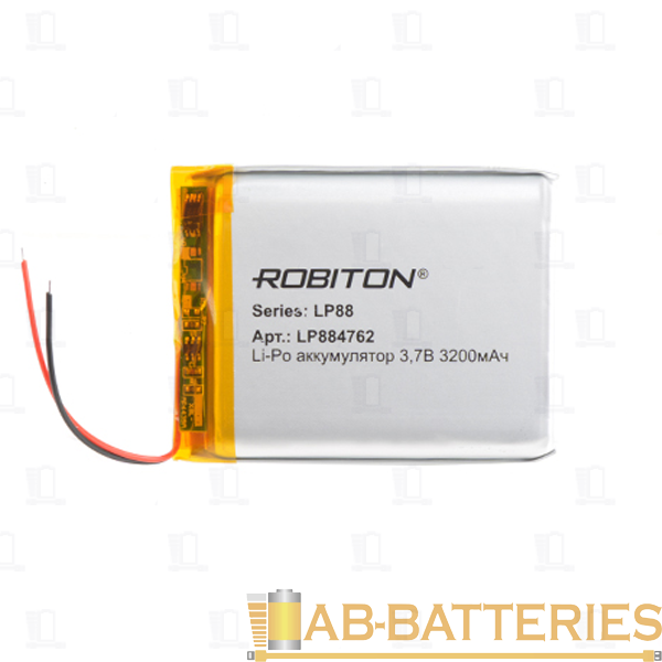Аккумулятор ROBITON LP884762 3.7В 3200мАч PK1