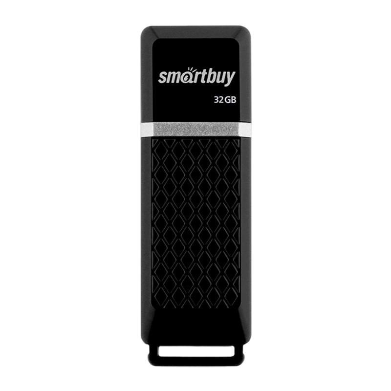 Флеш-накопитель Smartbuy Quartz 32GB USB2.0 пластик черный