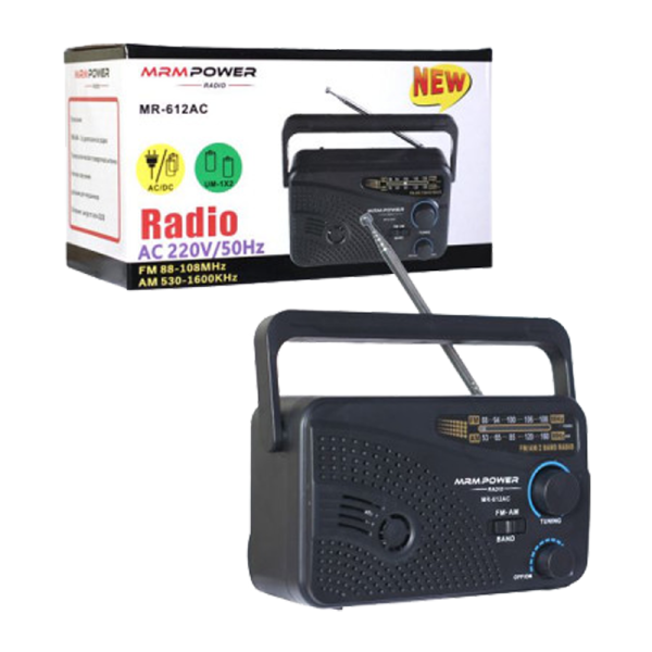 Радиоприемник MRM-Power MR-612AC пластик Jack3.5 черный (1/40)