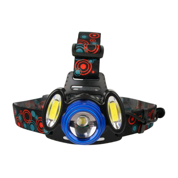 Фонарь налобный Ultraflash E1334 4W 1LED+COB от аккумулятора IP20 4 режима черный (1/50)