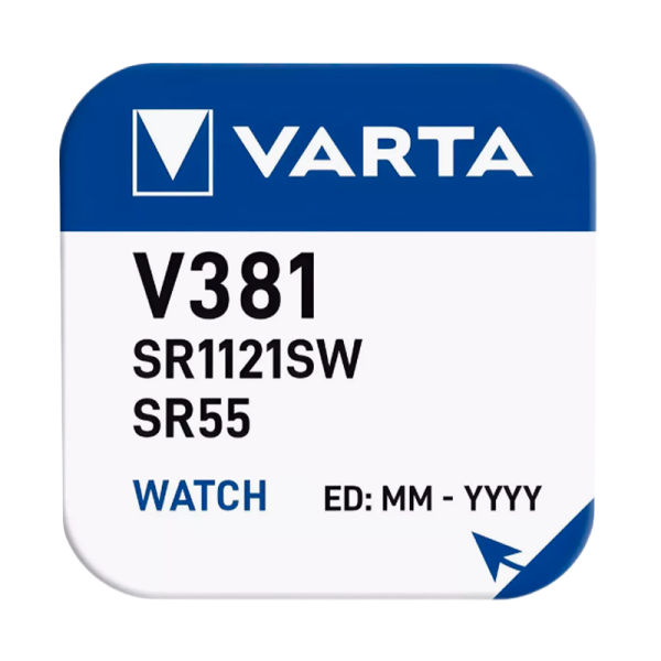 Батарейка Varta 381 (SR1120SW) BL1 Silver Oxide 1.55V (1/10/100)