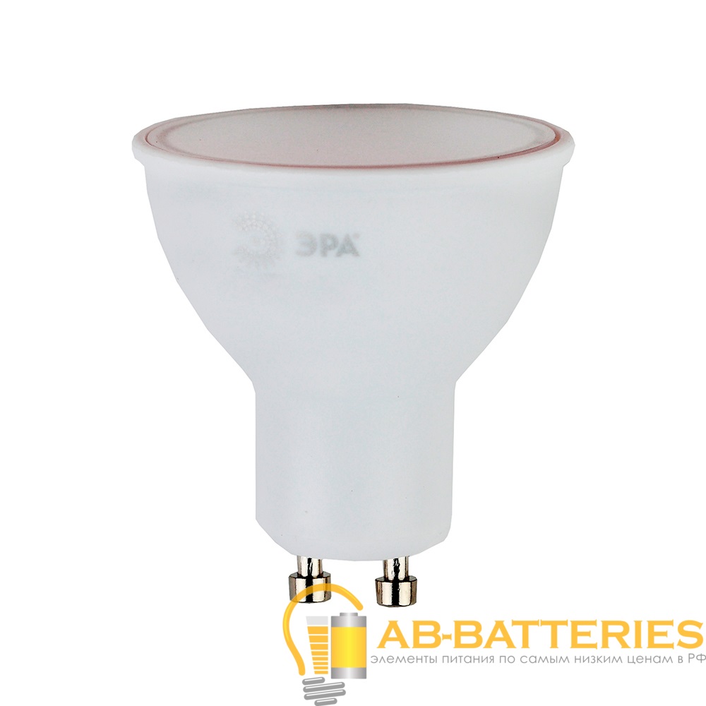Лампа светодиодная ЭРА MR16 GU10 5W 4000К 220-240V софит Eco матовая (1/10/100)