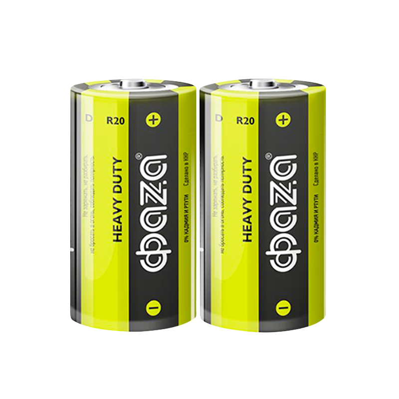 Батарейка Фаzа R20 D Shrink 2 Heavy Duty 1.5V (2/12/288)