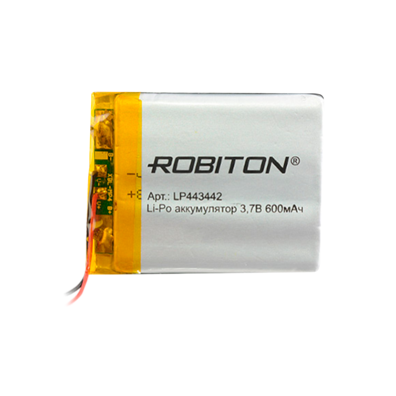 Аккумулятор ROBITON LP443442 3.7В 600mAh PK1 (1/250)
