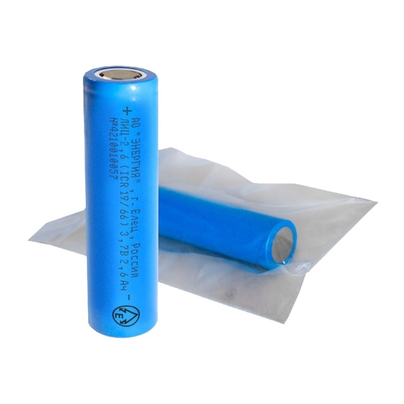 Аккумулятор Li-ion Энергия 18650 19/66 PK1 Li-ion INR 3.7V 2600mAh без защиты плос.конт. (1/78)