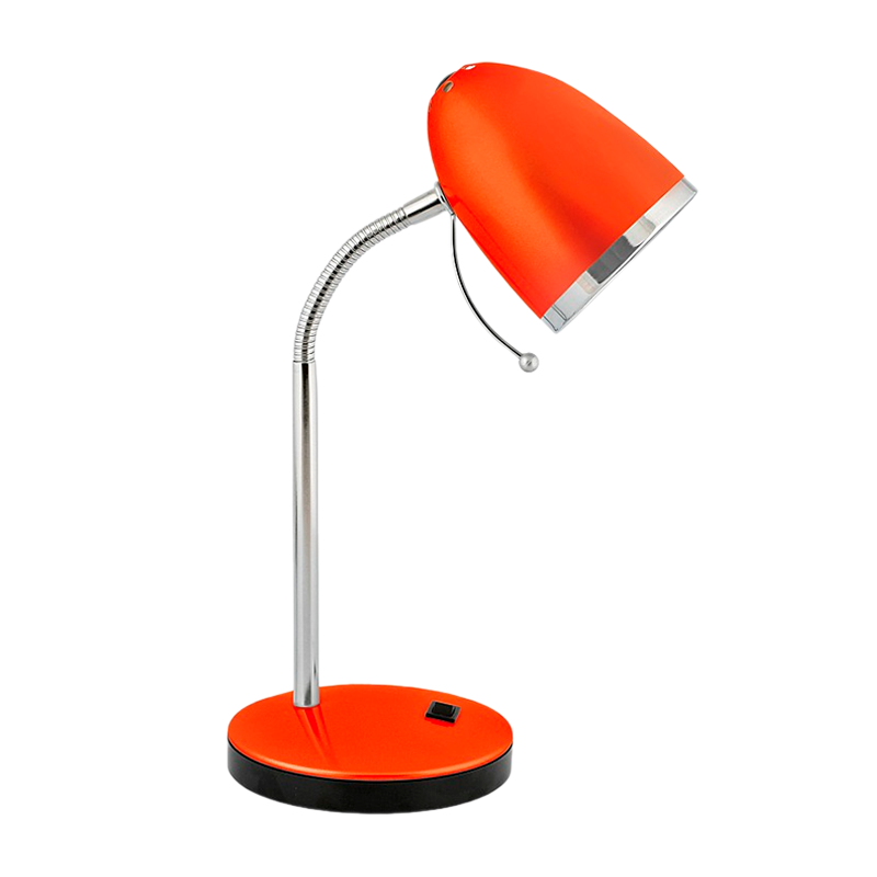 Светильник настольный Camelion KD-308 40W 230V E27 на основании оранжевый (1/12)