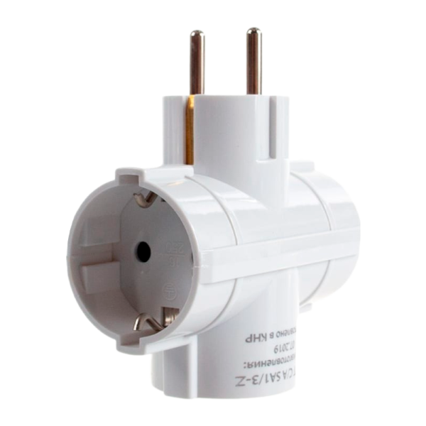 Разветвитель Старт SA1/3-Z 3р.С/З 16A белый (1/10/100)