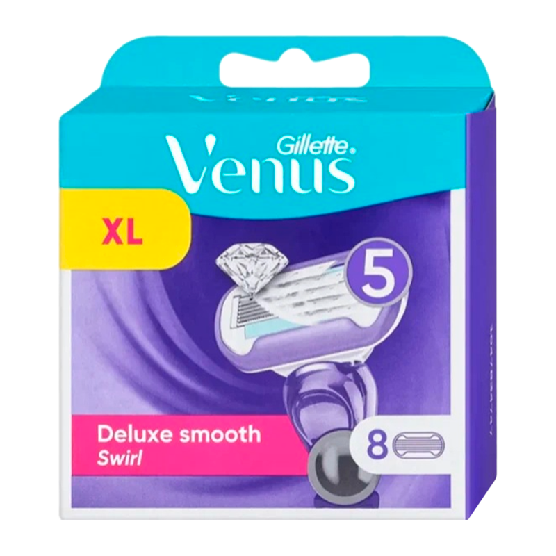 Сменные кассеты Gillette VENUS Swirl (RUS) 5 лезвий 8шт. (цена за 1 шт) (8/80)
